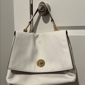 Coccinelle Cream Leather Bag